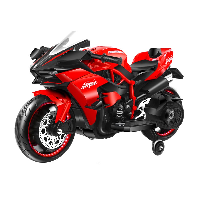 音楽とライト付きの年長児向け 12V ビッグサイズ乗用バイク