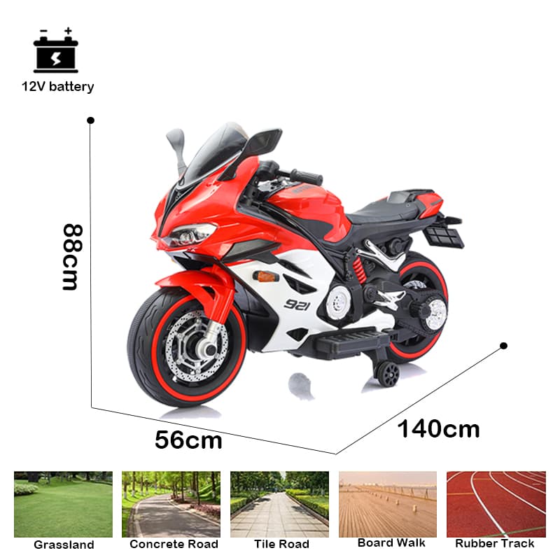 LEDボディライト付き子供用バイク