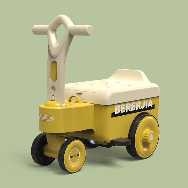 大型収納バスケット付きスライディングカー ハンドルバー